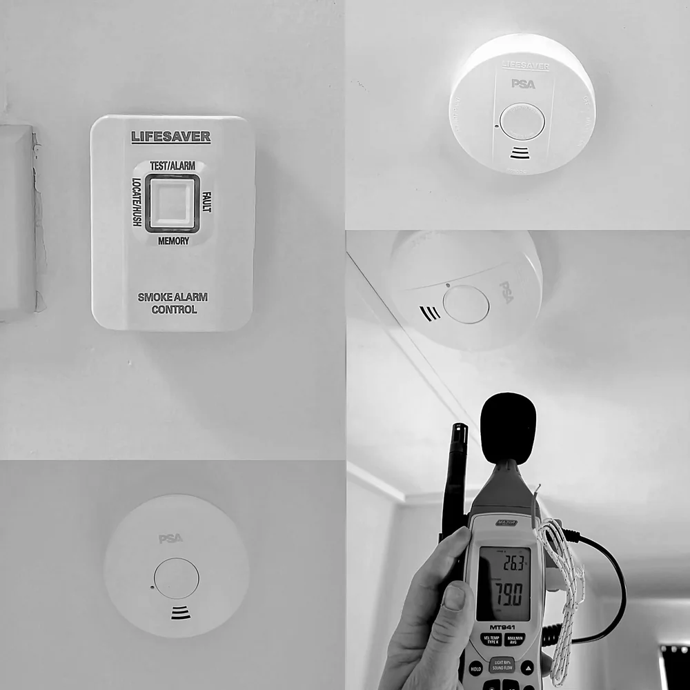 Smoke alarm installation, control and testing equipment.